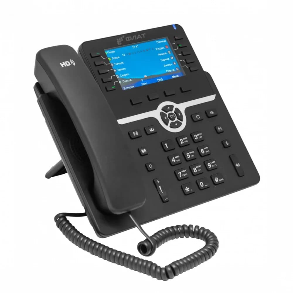 Телефон IP Флат Flat-Phone-B10/RU черный