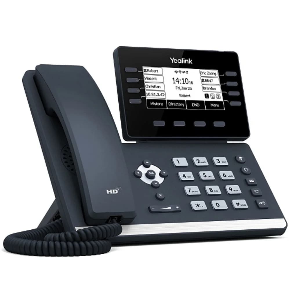 YEALINK SIP-T53W, 12 аккаунтов, USB, Bluetooth, WiFi, GigE, без БП, шт