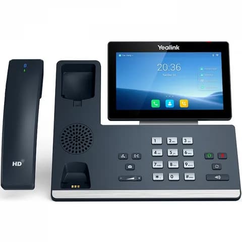 Телефон YEALINK SIP-T58W, 16 аккаунтов, цветной сенсорный экран 7" 1024х600, Android, WiFi, Bluetooth, GigE, без CAM50, без БП, шт