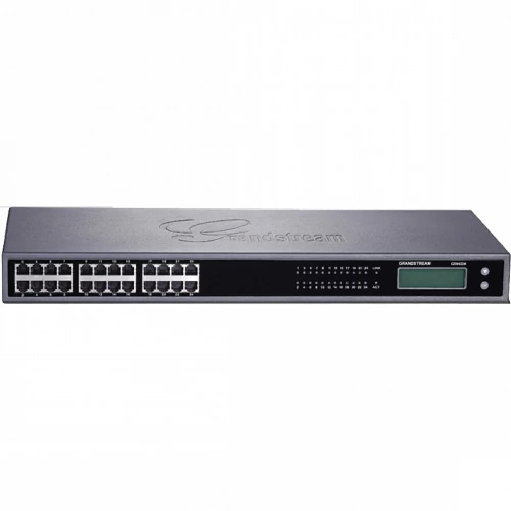 Grandstream GXW4224, 24 x RJ11 FXS ports and 1 x 50-pin Telco connector, 1 x 10M/100/1000 Mbps auto-sensing RJ45 port, G.711, G. 723, G.726