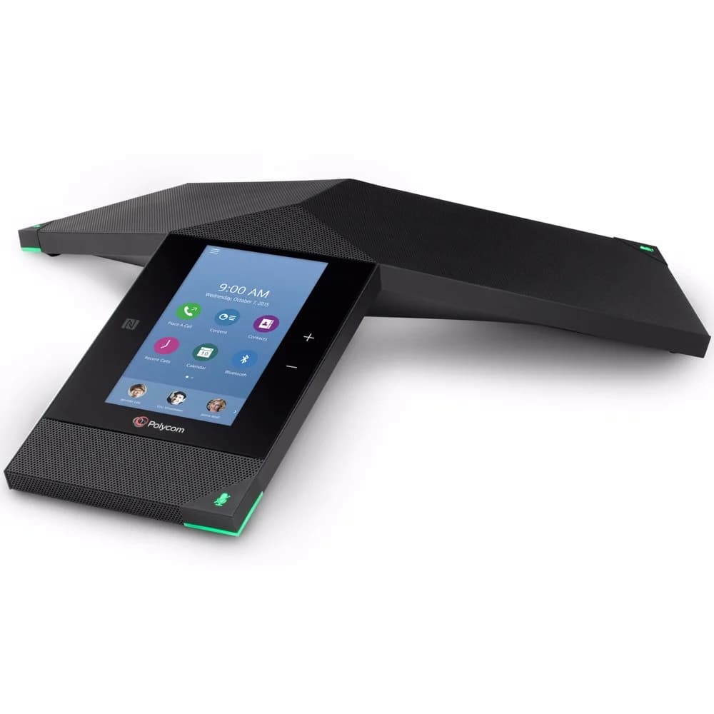 RealPresence Trio 8800 IP conference phone with built-in Wi-Fi, Bluetooth and NFC and factory disabled media encryption for Russia. 802.af/at PoE. SHIPS WITHOUT POWER KIT. Incl. 7.6m/25ft Ethernet c