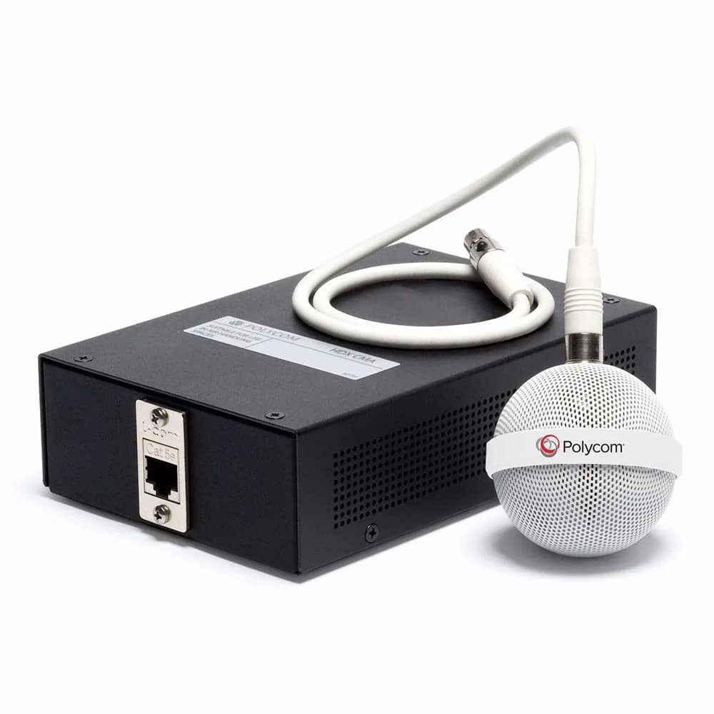 Polycom SoundStructure C8 Ceiling Microphone array-White "Primary". Includes 2ft/60cm drop cable, electronics Interface, wall plate with 10ft/3m & 50ft/15m plenum cable, RJ45(F)/Walta(M). For RealPr