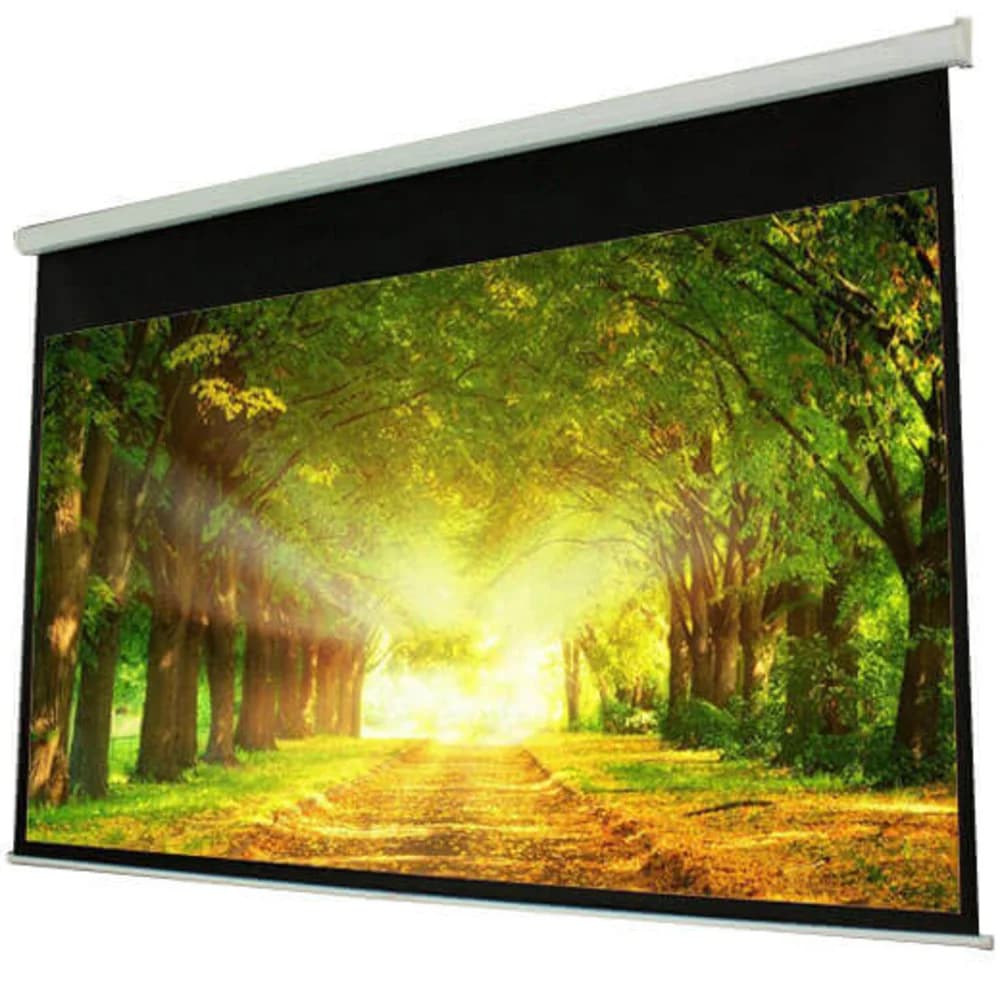 PROscreen Экран моторизованный MLE9120 Моторизованный экран , полотно Matte White, радиопульт в комплекте. Диагональ 120". Формат 16:9. Размер активной области полотна,мм - 2657*1494, увеличенный др