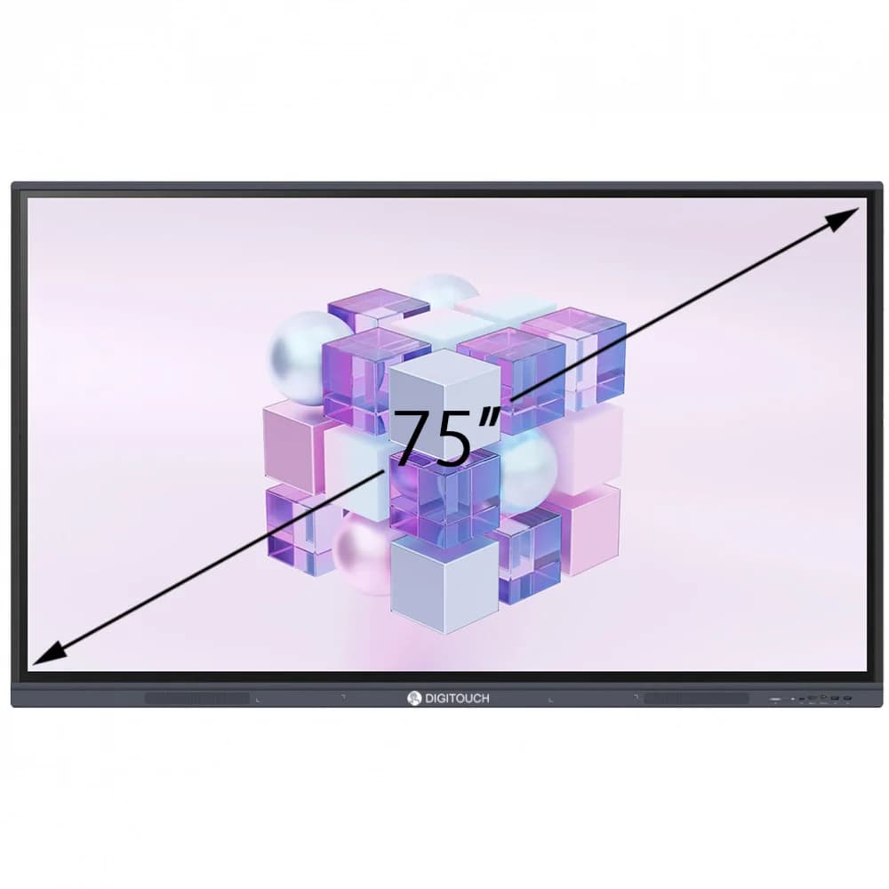 Интерактивная панель DigiTouch T4-75, до 40 касаний, 75 дюймов, Wireless screen, Bluetooth 8+128Gb