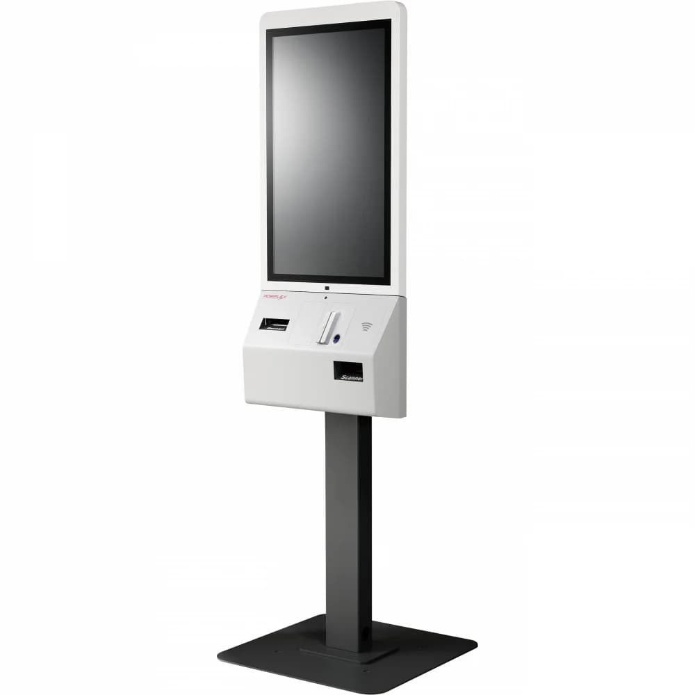 Сенсорный киоск самообслуживания JK-2432 (23", Intel Celeron J6412, 4GB DDR4, 128GB M.2, SI-100, WIFI, printer, 2D, Win10) без крепления