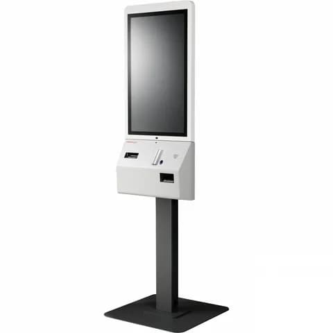 Сенсорный киоск самообслуживания JK-2432 (23", Intel Celeron J6412, 4GB DDR4, 128GB M.2, SI-100, WIFI, printer, 2D, Win10) без крепления