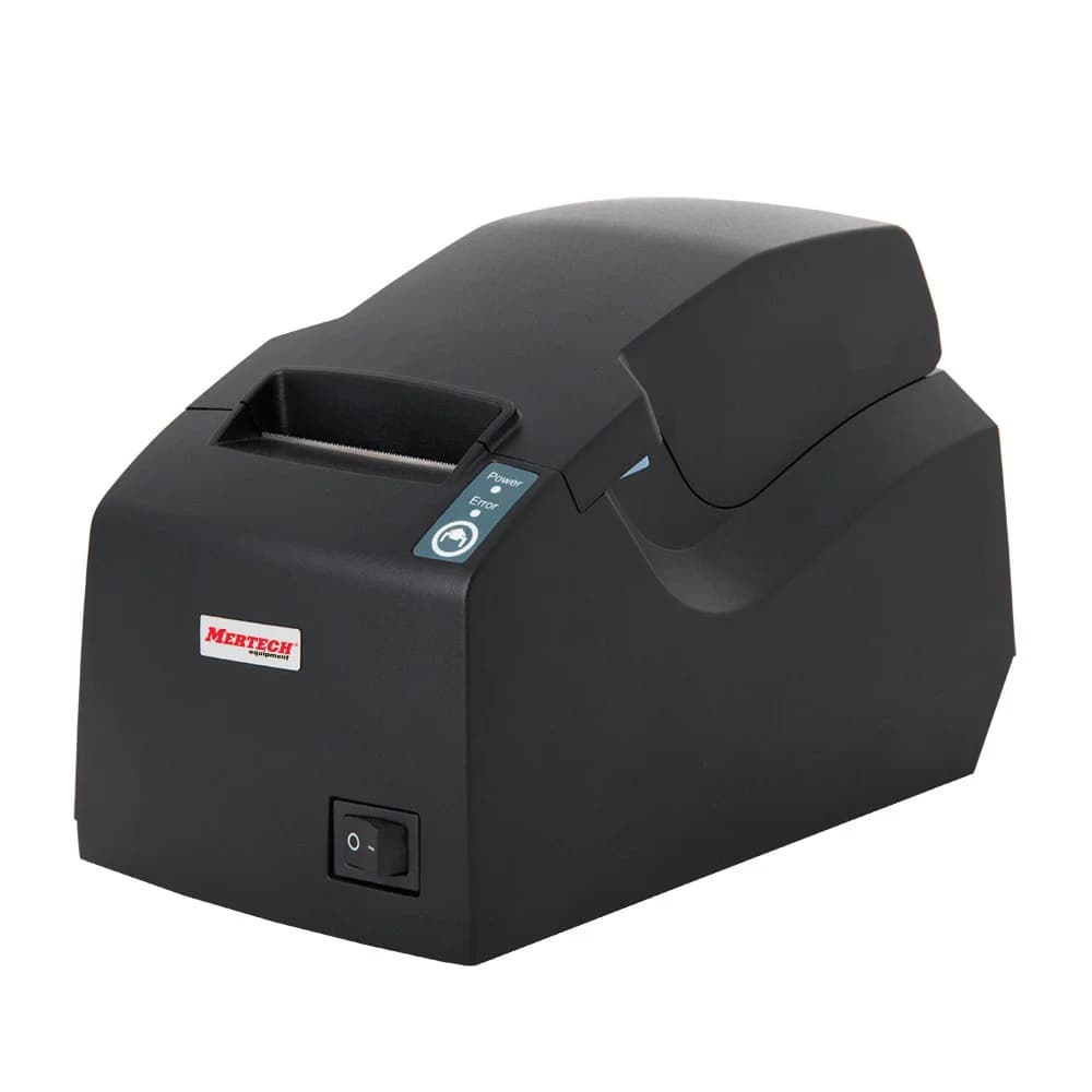 Чековый принтер MERTECH G58 RS232-USB Black Ширина печати: до 58 мм Разрешение печати: 203 DPI Скорость печати: 100 мм/сек Интерфейсы: RS232 и USB Цвет: Черный