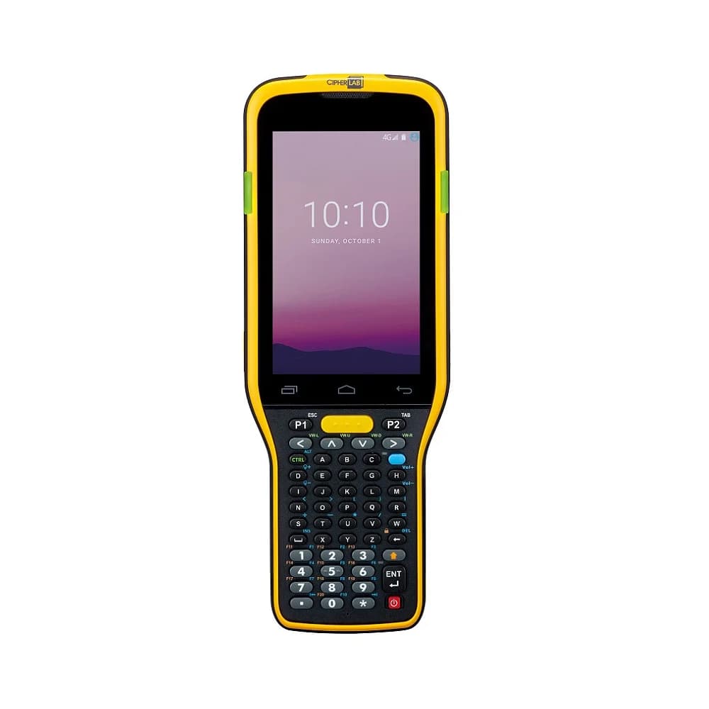 CipherLab RK95, Android 9, GMS, Qualcomm 660, 4GB RAM, 64GB Flash, 1 Micro SD Slot, 802.11 a/b/g/n/ac, Bluetooth 5.0, SE4850 Extended Range 2D Imager, 6000mAh Battery, No camera, 38 Key Numeric + Fn