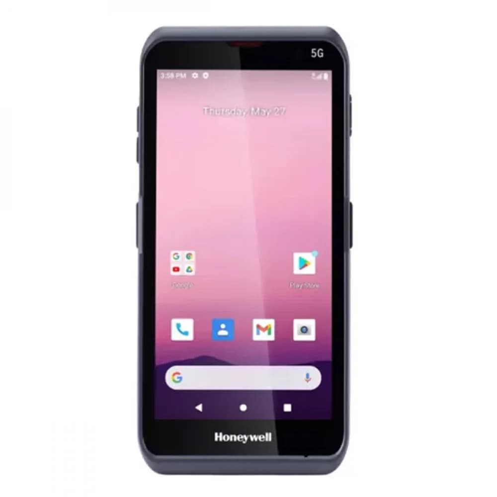 Терминал сбора данных, Honeywell, EDA57-11BE81H21RK, 5.5", сенсорный, без отпечатков и eSIM, WLAN + WWAN (5G), фронтальная и тыловая камера, 6 ГБ ОЗУ, 128 ГБ ПЗУ, увеличенная батарея, черный