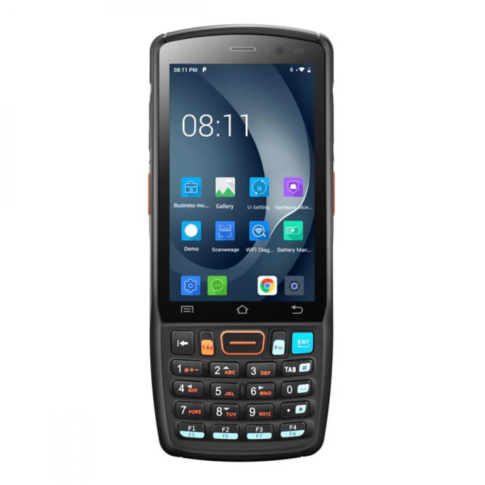 Мобильный терминал Urovo DT40: Android 12 / 1.8 GHz / 8хCore, Cortex A53 / Qualcomm SD 450 / RAM 3 GB / ROM 32 GB / Zebra MR SE55 / 2D Imager / 4.0" / 480 x 800 / 2G / 4G (LTE) / Bluetooth / GPS / G