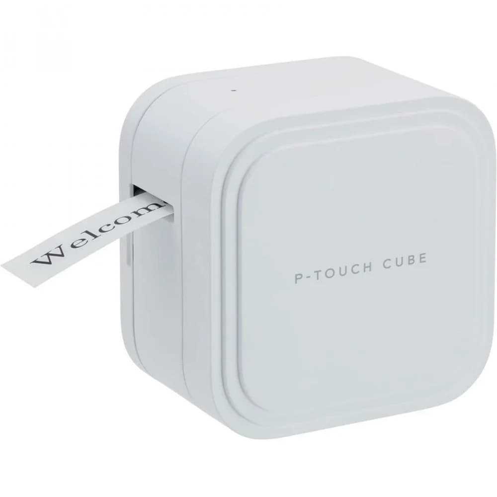 PTP910BT - Принтер для печати наклеек Brother Cube PRO PT-P910BT (настольный, авторезак, ленты TZE от 3,5 до 36мм, до 20 мм/сек, 360dpi, Bluetooth, Li-ion-батарея в комплекте, USB (data/charge), в к
