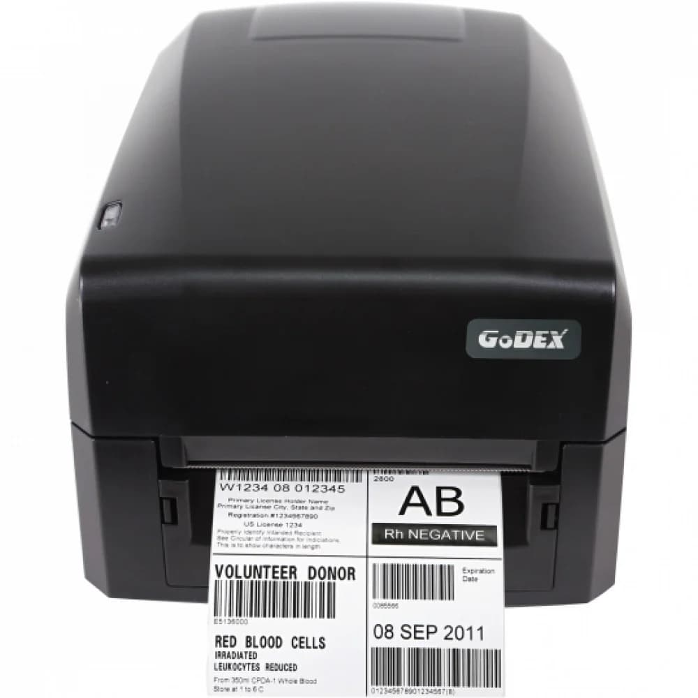 Принтер этикеток термотрансферный Godex GE300UES(203DPI, USB & Serial & Ethernet, 5IPS,16MB SDRAM, 8MB Flash)