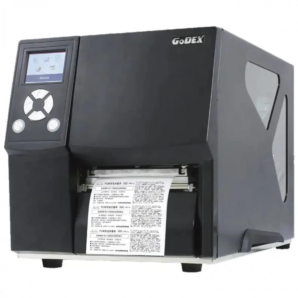 Промышленный термотрансферный принтер этикеток Godex ZX420i+ (203 dpi, USB & Serial & Ethernet, 6IPS, 128MB SDRAM, 128MB Flash, RTC, USB host, цв LCD)