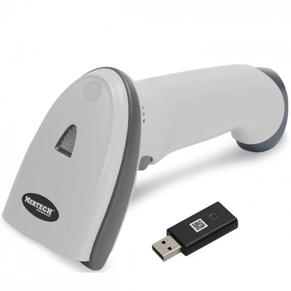 Беспроводной сканер штрих-кода MERTECH CL-2210 BLE Dongle P2D USB White Тип 2D Image Дальность сканирования: 370 мм Скорость сканирования: 100 скан/сек Габариты: 170х95х70 мм Интерфейс USB-COM и USB