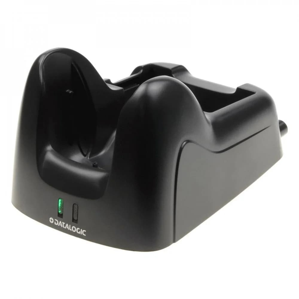 Single Slot Desk Mount Dock for FALCON X3 with Spare Battery Charging Slot. High-Retention USB Type B (client only) and RS232 ports. Includes Power Supply with Regional Plugs and USB Cable
