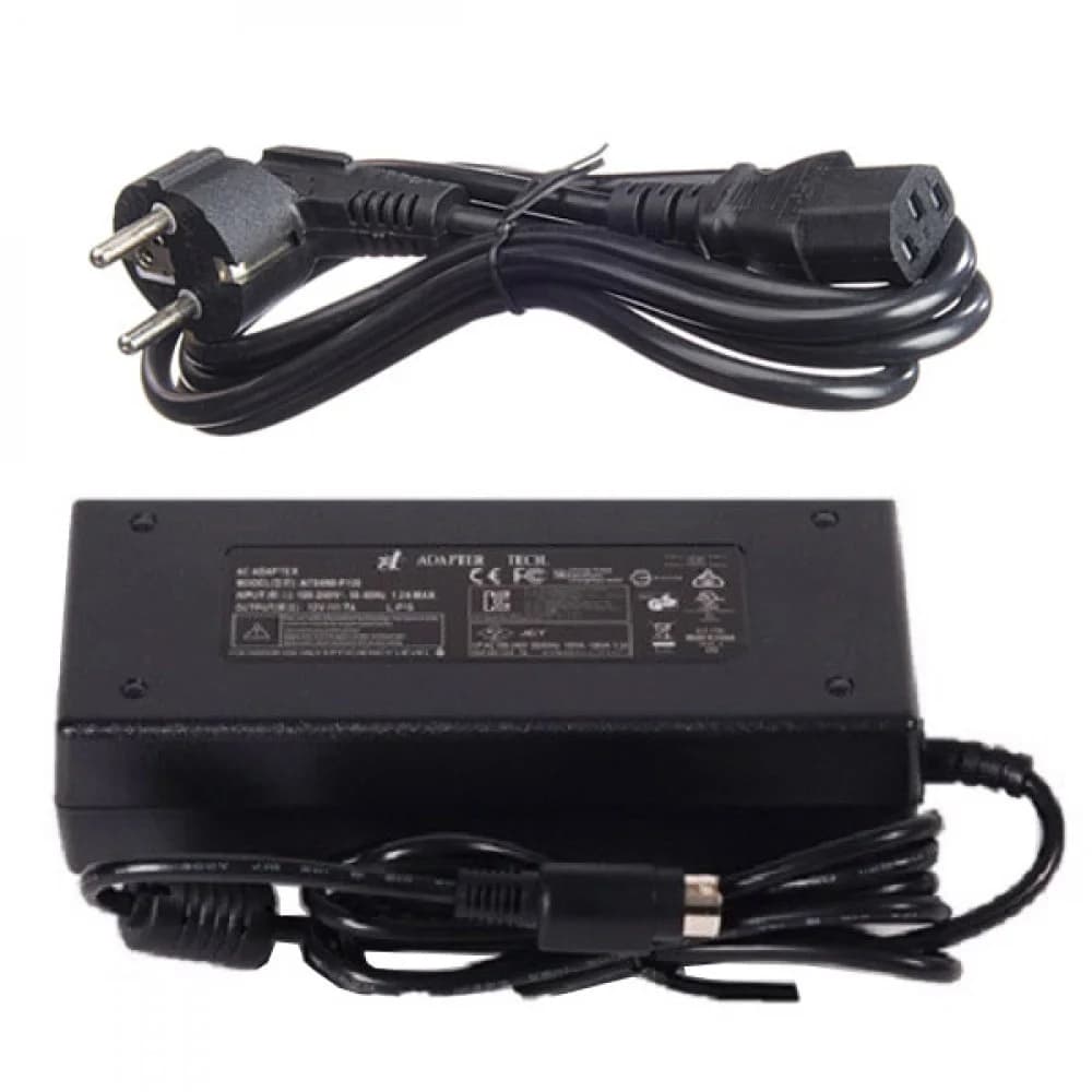 Adaptor(Four Slot, DIN Jack(12V/7A))+ AC Cord(Four Slot, 220V-STD)/EU