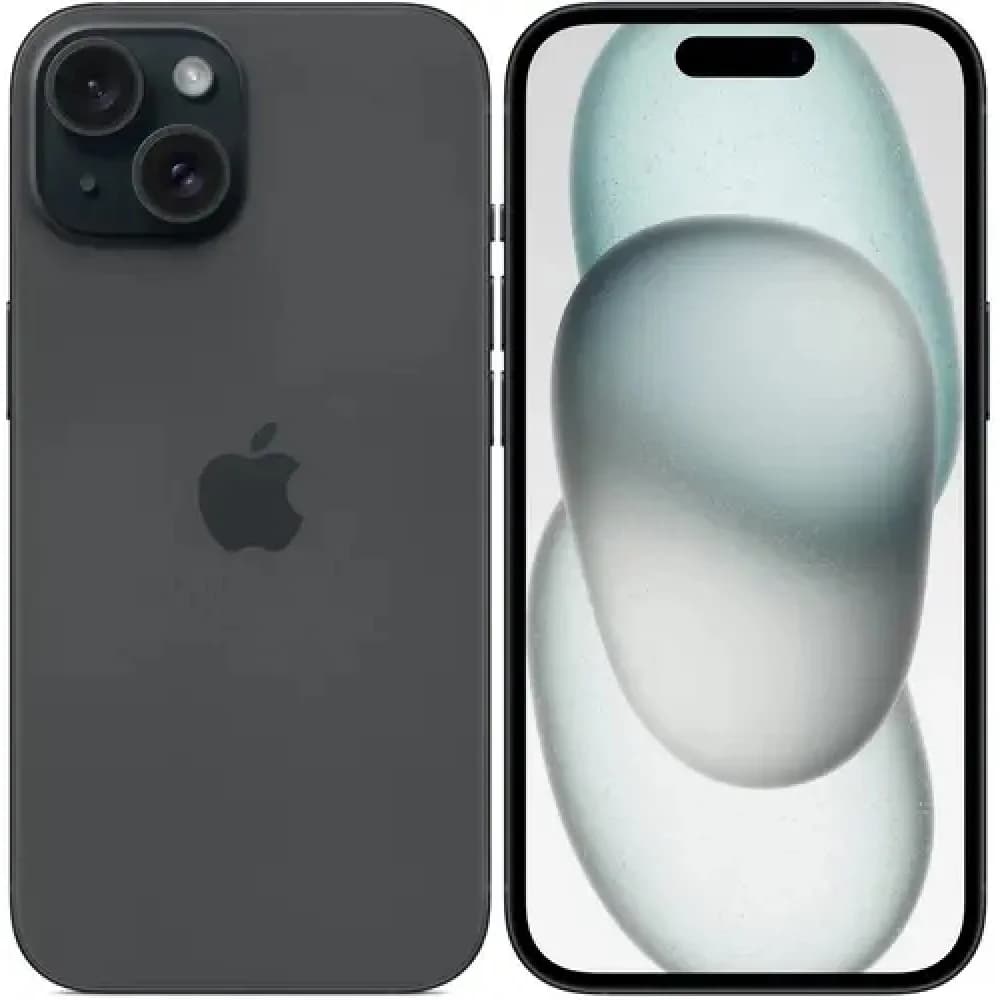 Смартфон Apple iPhone 15 128GB, Black (MTP03HX/A)