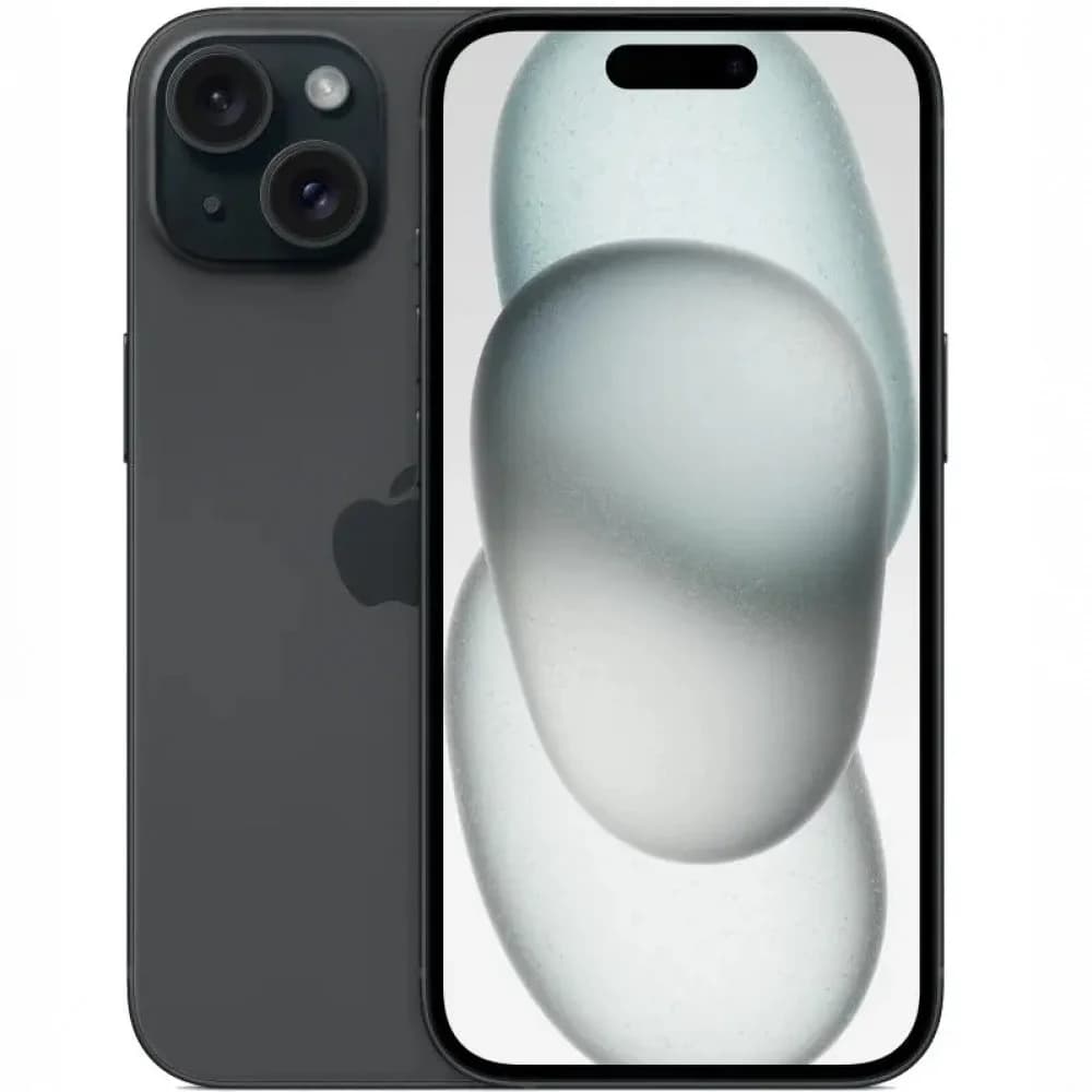 Смартфон Apple iPhone 15 256GB, Black (MTP63HX/A)