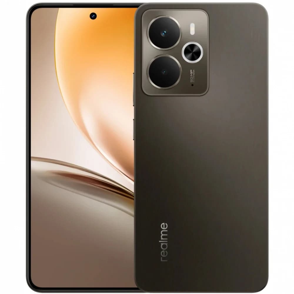 Смартфон Realme RMX5070 14 5G 256Gb 8Gb черный моноблок 3G 4G 2Sim 6.67" 1080x2400 Android 15 50Mpix 802.11 a/b/g/n/ac/ax NFC GPS GSM900/1800 GSM1900 Protect
