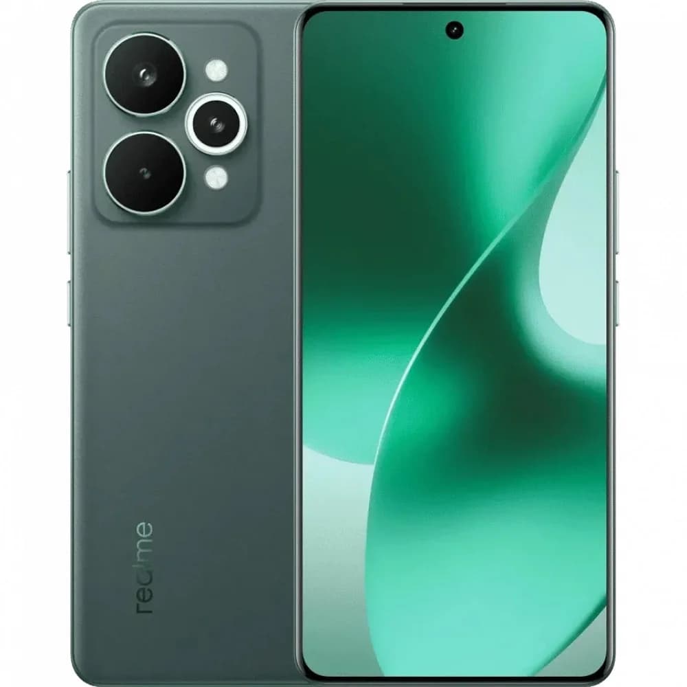 Смартфон Realme RMX5101 15 Pro 512Gb 12Gb зеленый моноблок 3G 4G 6.78" 1264x2780 Android 15 50Mpix 802.11 a/b/g/n/ac/6 NFC GPS GSM900/1800 GSM1900