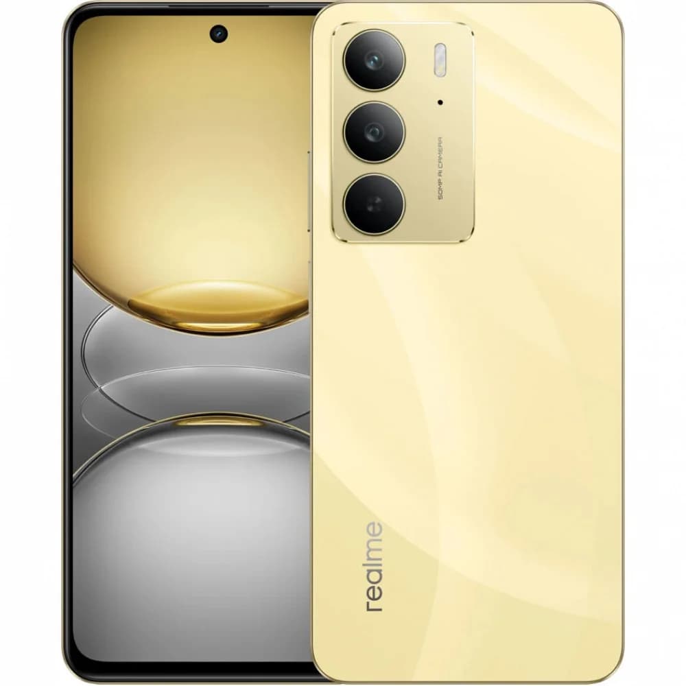Смартфон Realme RMX3941 C75 256Gb 8Gb золотой моноблок 3G 4G 2Sim 6.72" 1080x2400 Android 14 50Mpix 802.11 a/b/g/n/ac NFC GPS GSM900/1800 GSM1900 TouchSc microSD