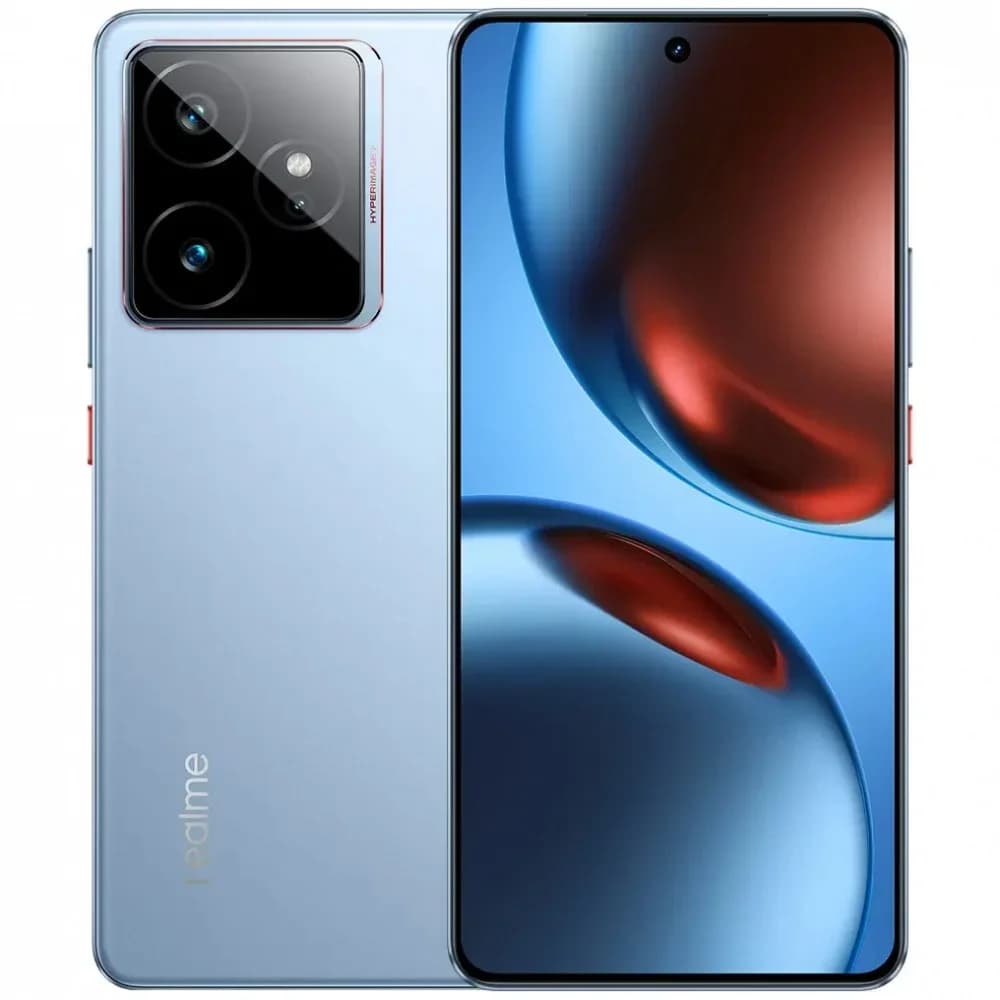 Смартфон Realme RMX5061 GT 7 256Gb 12Gb голубой моноблок 3G 4G 6.78" 1264x2780 Android 15 50Mpix 802.11 a/b/g/n/ac/ax/be NFC GPS GSM900/1800 GSM1900