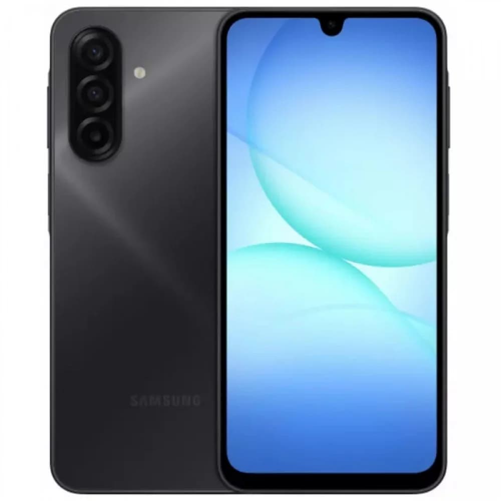 Смартфон Samsung A17, G99 6/128GB, 6.7"AMOLED, 2340x1080, BT5.3, NFC, 2xSIM/microSD, Black