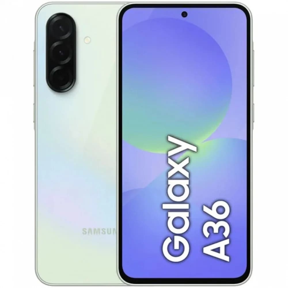 Смартфон Samsung SM-A366E Galaxy A36 5G 256Gb 8Gb лайм моноблок 3G 4G 2Sim 6.7" 1080x2340 Android 15 50Mpix 802.11 a/b/g/n/ac/ax NFC GPS GSM900/1800 GSM1900 Protect