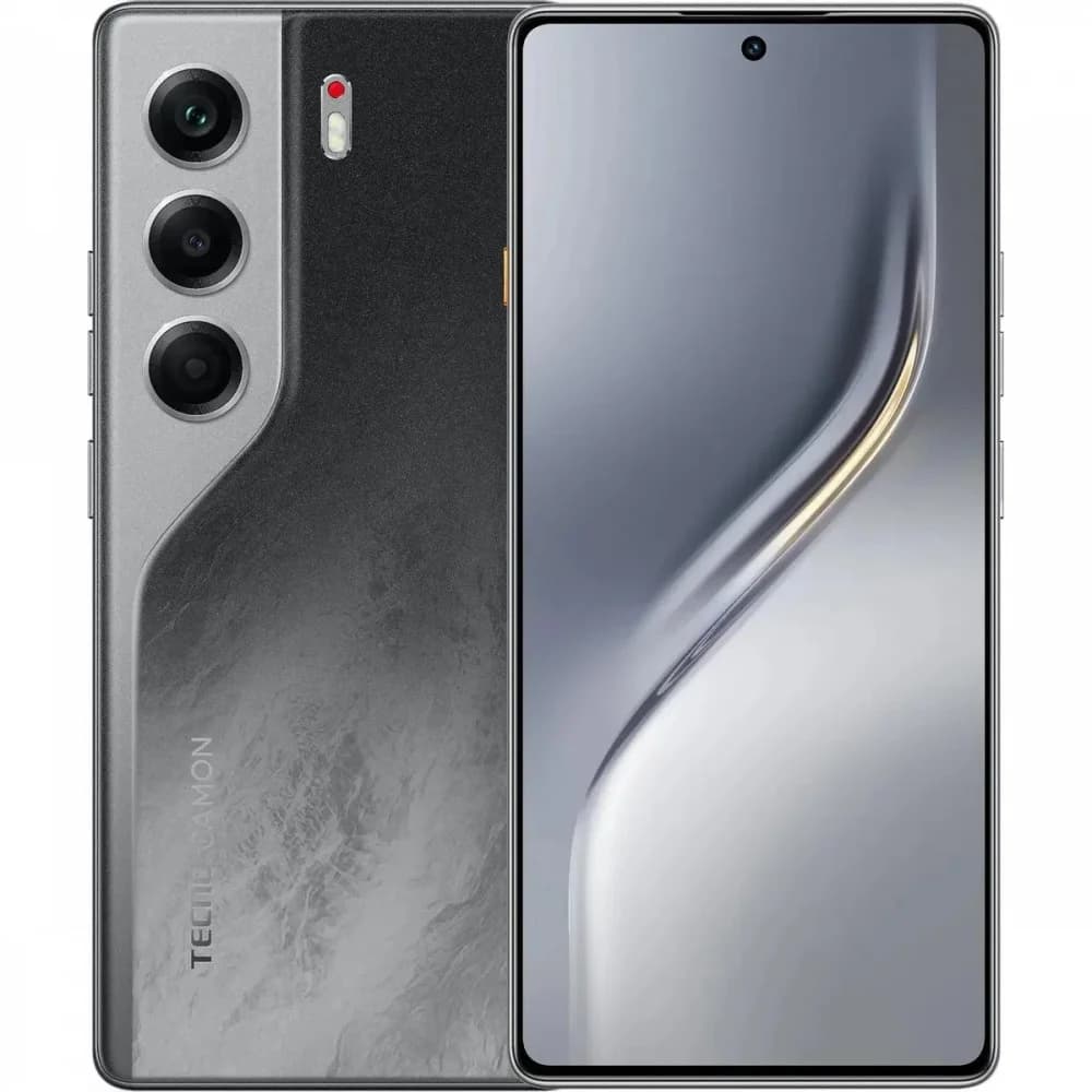 Смартфон Tecno Camon 40 256Gb 12Gb черный моноблок 3G 4G 2Sim 6.78" 1080x2436 Android 15 50Mpix 802.11 a/b/g/n/ac NFC GPS GSM900/1800 GSM1900 Protect FM microSD max1024Gb