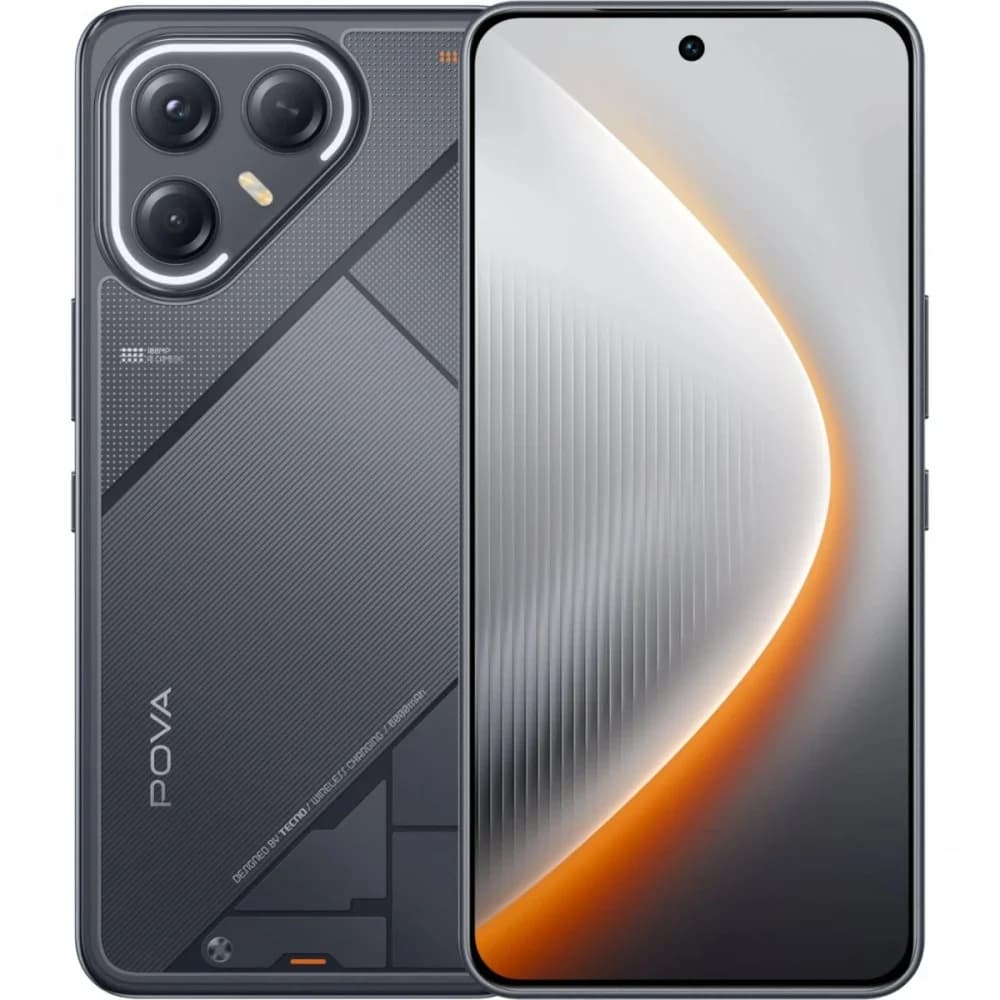Мобильный телефон, TECNO, POVA 7 Ultra 5G (LJ9) 256+12 GB, 6.67" AMOLED, Аккумулятор 6000 мАч, 108MPx + 8MPx/13MPx, MediaTek Dimensity 8350 Ultimate, Android 15, Fast Charge 70W, Wirelss Charge 30W,