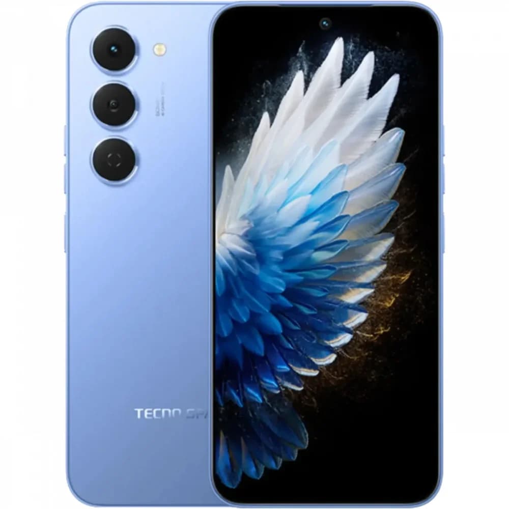 Смартфон Tecno Spark 40 Pro 256Gb 8Gb синий моноблок 3G 4G 6.78" 1080x2436 Android 14 108Mpix 802.11 a/b/g/n/ac NFC GPS GSM900/1800 Protect