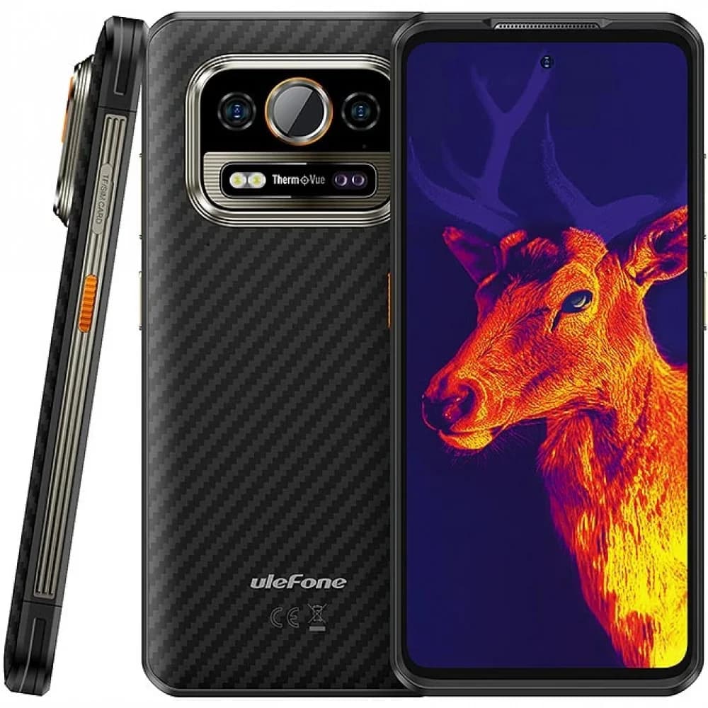 Смартфон Ulefone Armor 25T MediaTek Helio G99 8С RAM8Gb ROM256Gb 6,78" FHD+ IPS 1080x2460 120Hz 4G Android 14 черный 32MP+50MP 64MP Infrared Night Vision Camera Thermal Imaging NFC GPS 802.11 a/b/g/