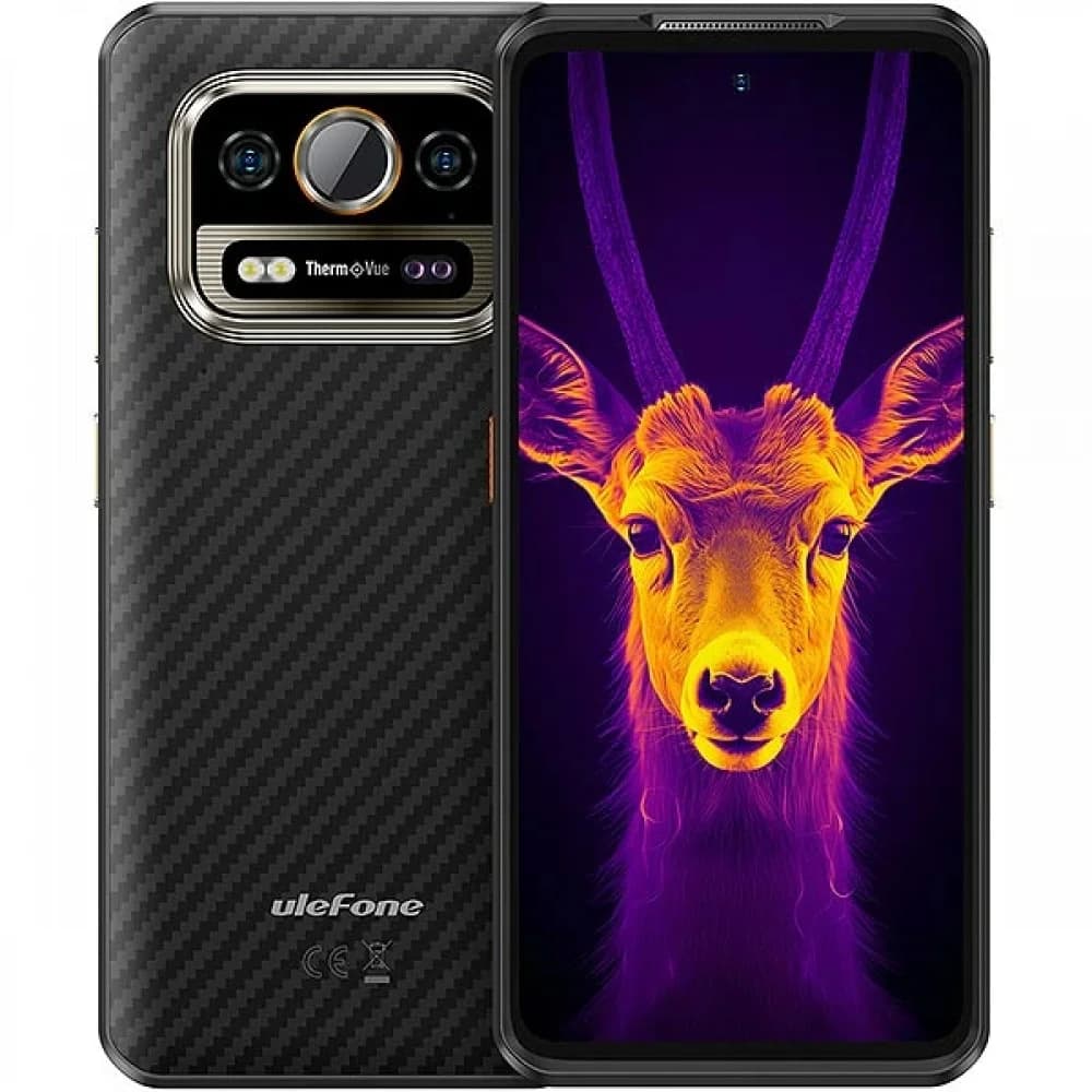 Смартфон Ulefone Armor 25T Pro MediaTek Dimensity 6300 5G 8С RAM6Gb ROM256Gb 6,78" FHD+ IPS 1080x2460 120Hz 5G Android 14 черный 32MP+50MP 64MP Infrared Night Vision Camera Thermal Imaging NFC GPS 8