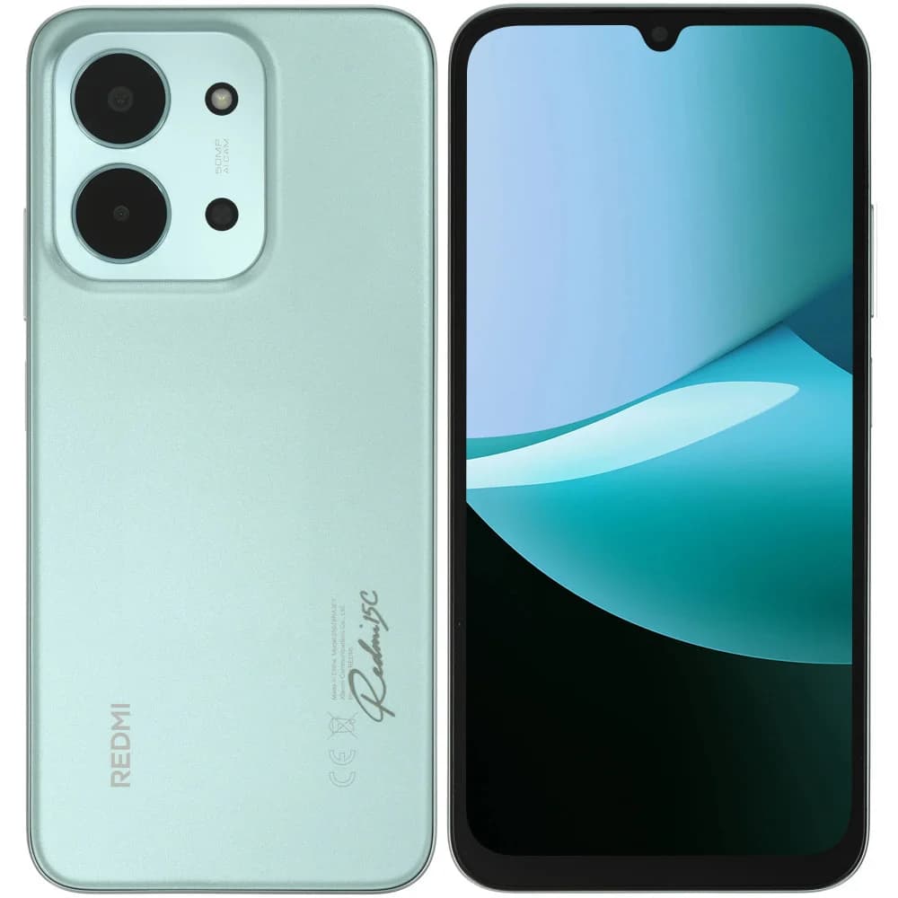 Смартфон Xiaomi Redmi 15C, G81Ultra 8/256GB, 6.9"IPS, 1600x720, BT5.3, NFC, 2xSIM+mSD, Mint Green