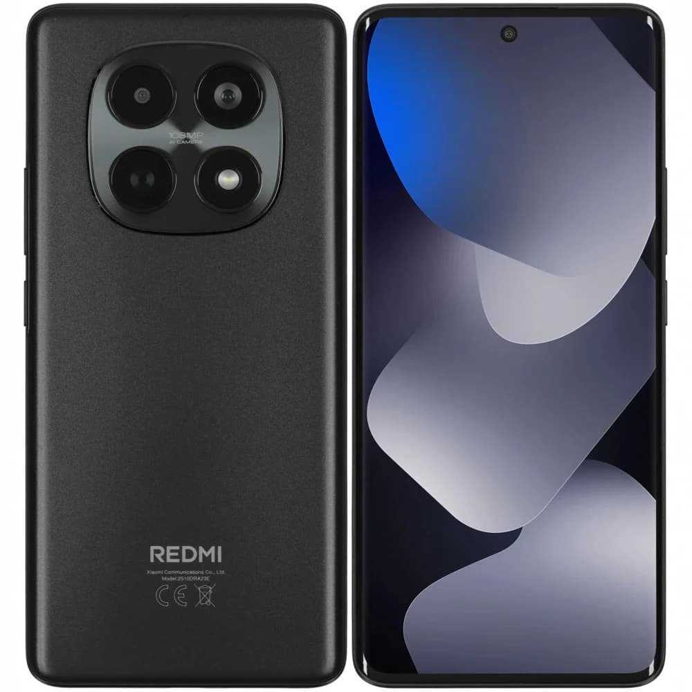Смартфон Redmi Note 15 8+128Gb черный (MZB0M7WRU)