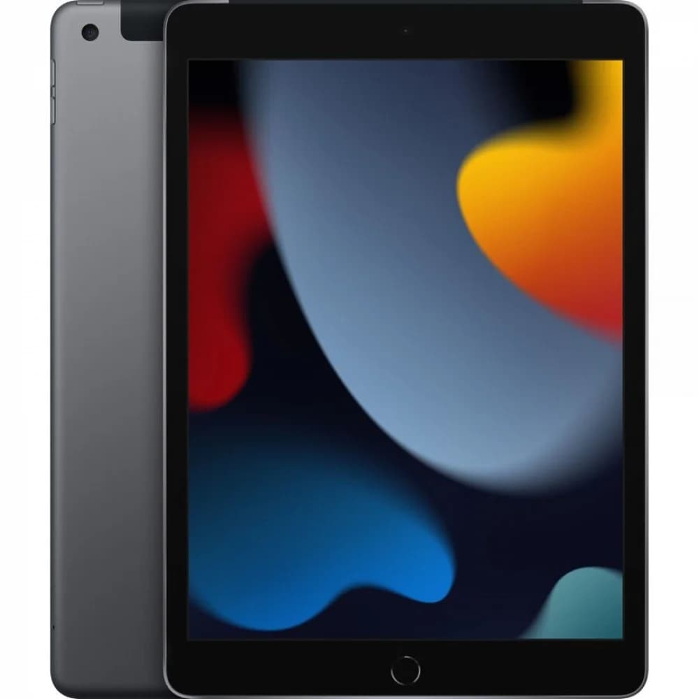 Планшет Apple iPad 2021 A2604 A13 Bionic 6С RAM3Gb ROM64Gb 10.2" IPS 2160x1620 4G iOS серый космос 8Mpix 12Mpix BT WiFi 9hr