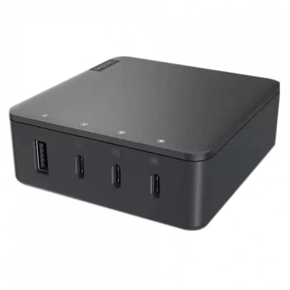 Зарядное устройство Lenovo Go LG130W, сеть, для USB-устройств, 1.8А, 130W, 1xUSB, 3xUSB-C, Black
