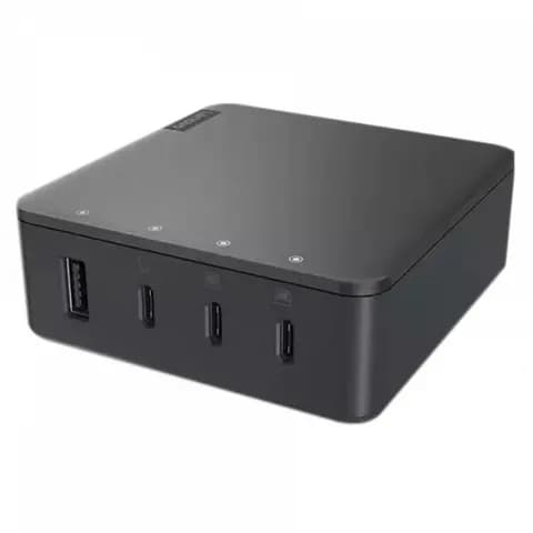 Зарядное устройство Lenovo Go LG130W, сеть, для USB-устройств, 1.8А, 130W, 1xUSB, 3xUSB-C, Black
