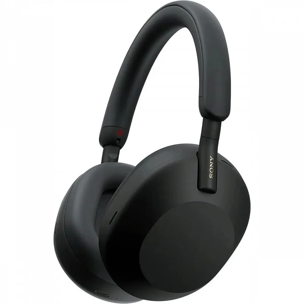 Гарнитура мониторные Sony WH-1000XM5 1.2м черный беспроводные bluetooth оголовье (WH-1000XM5/B)