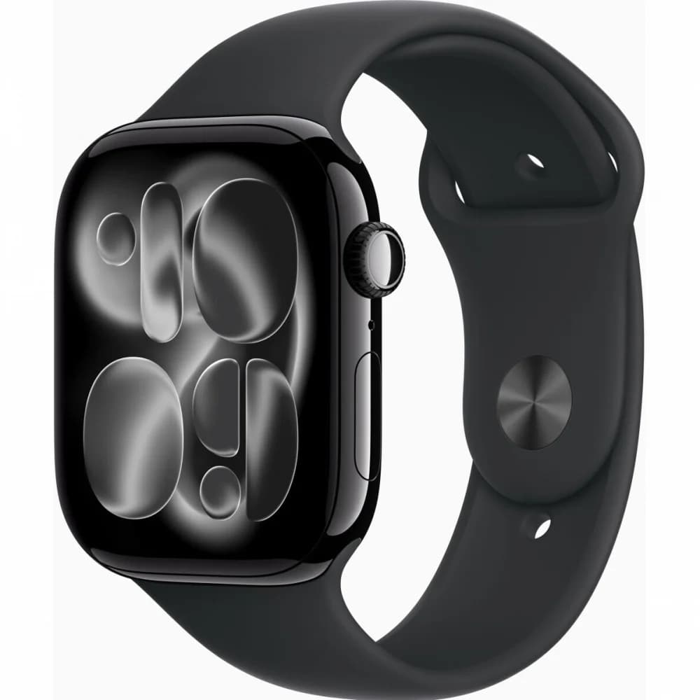 Умные часы Apple Watch Series 11 GPS 46mm Jet Black Al Case Black Sport Band S/M A3333 (MEUW4ET/A)