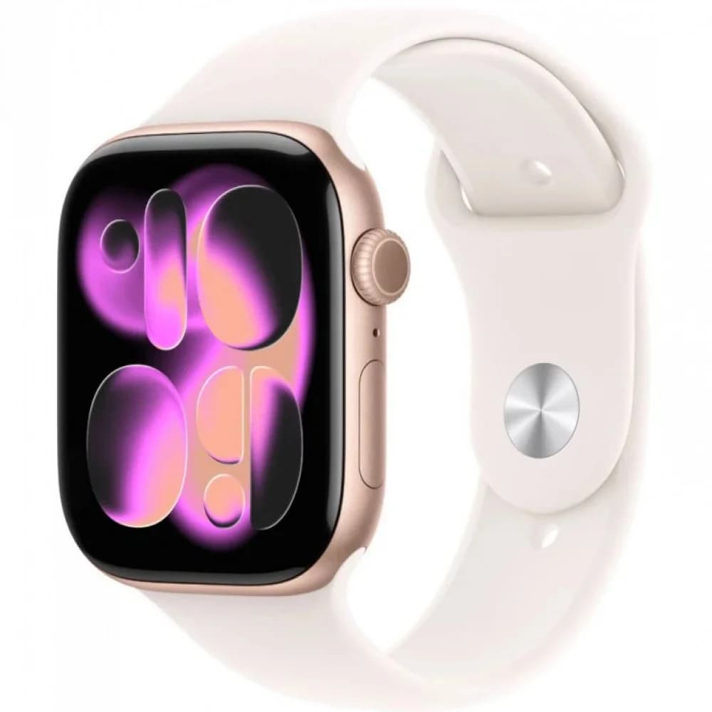 Умные часы Apple Watch Series 11 GPS 46mm Rose Gold Al Case Light Blush Sport Band M/L A3333 (MEV74ET/A)
