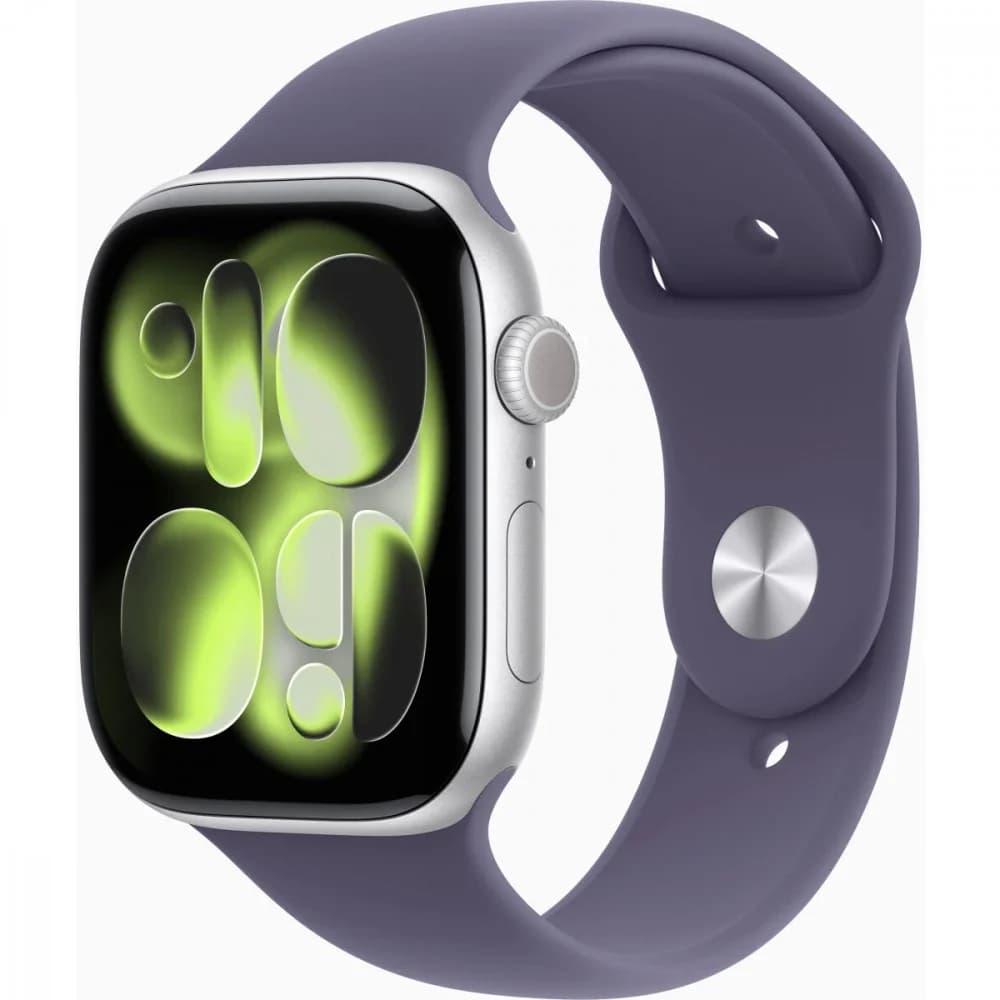 Умные часы Apple Watch Series 11 GPS 46mm Silver Al Case Purple Fog Sport Band M/L A3333 (MEVA4X/A)