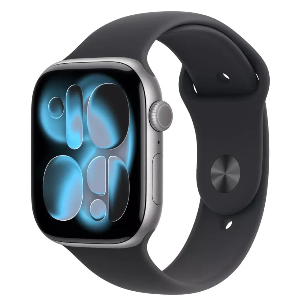 Apple Watch Series 11 GPS 42mm Space Grey Aluminium Case with Black Sport Band - S/M,Model A3331