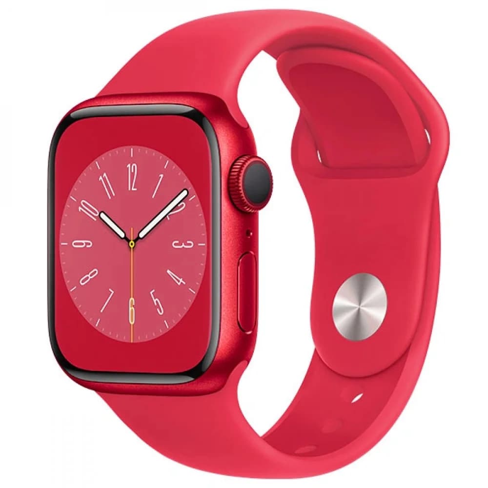 Смарт-часы Apple Watch Series 8, 45mm, 45mm, 32Gb ROM, Wi-Fi, BT, GPS, фторэластомер, Red