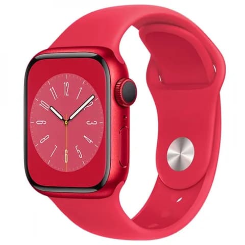 Смарт-часы Apple Watch Series 8, 45mm, 45mm, 32GB ROM, Wi-Fi, BT, GPS, фторэластомер, Red