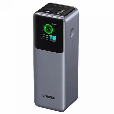 Внешний аккумулятор UGREEN PB722 (35525B) 25000mAh 200W Fast Charging Power Bank. Цвет: серый