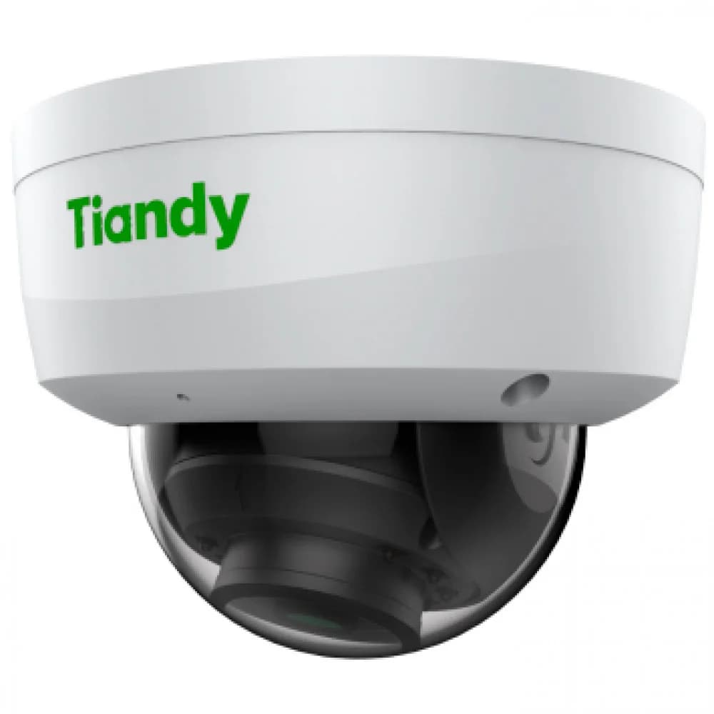 Tiandy 2Мп купольная IP-камера 2.8мм, 512Гб слот SD 2МП купольная IP камера 1/2.8" CMOS, F1.6,Фикс. объектив 2,8 мм, 120дБ, SD card слот, микрофон, кнопка сброса, видеоаналитика, функция захвата лиц