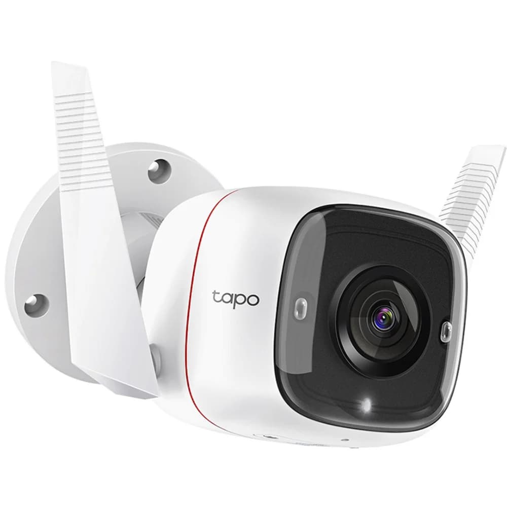 Домашняя Wi-Fi камера Tapo C310 уличная <Матрица 1/3.2, 3 Мп (2304 × 1296), F/NO: 2.2, фокусное расстояние: 3.89 мм, ночное видение 850 нм ИК-подсветка до 30 м, H.264, Рабочая температура: –20...+45