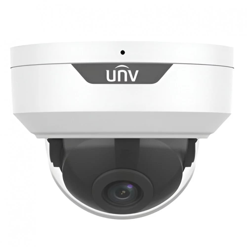 Uniview Видеокамера IP купольная антивандальная, 1/2.7" 8 Мп КМОП @ 20 к/с, ИК-подсветка до 30м., EasyStar 0.005 Лк @F1.6, объектив 2.8 мм, WDR, 2D/3D DNR, Ultra 265, H.265, H.264, MJPEG, 2 потока,
