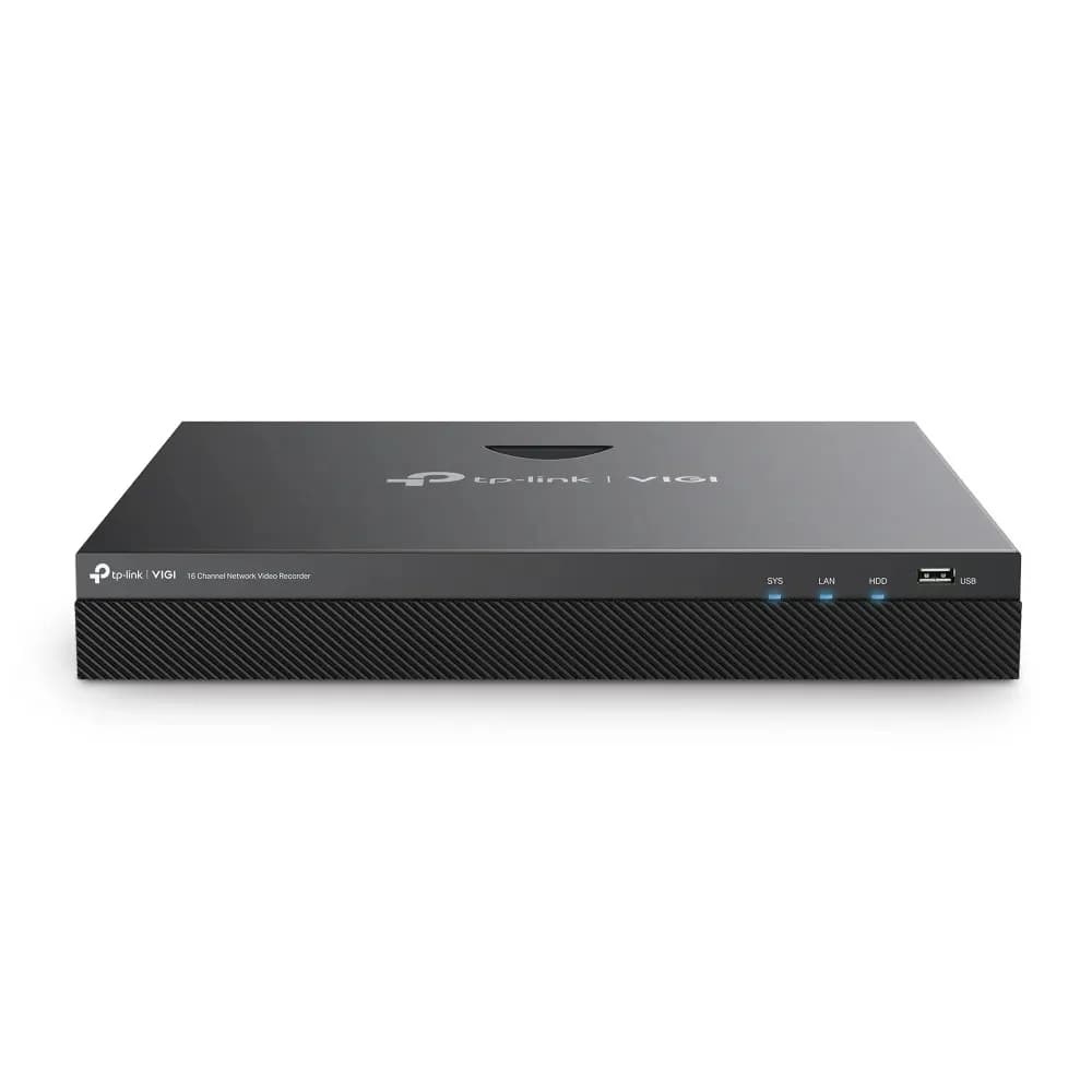 Цифровой видеорегистратор 16CH TP-Link VIGI NVR2016H< 16 каналов с разрешением до 8 МП, 2 интерфейса SATA до 10TB, hdmi, vga, два порта USB 2.0, ONVIF, H.265+/H.265/H.264+/H.264, рабочая температу
